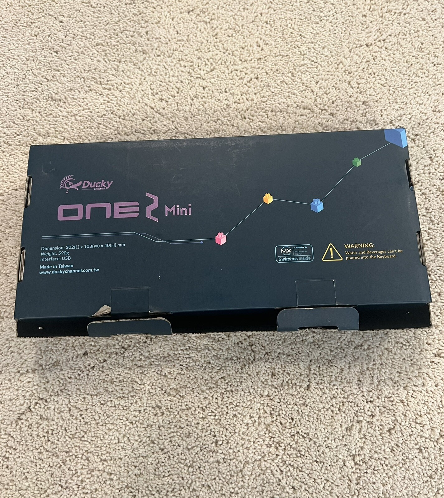 Ducky One 2 Mini RGB 60 Keyboard - Cherry MX Blue Switches