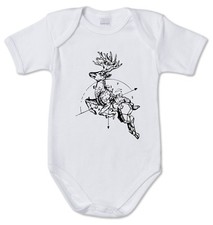 BODY tutina bimbo neonato J2046 Cervo in Low Poly Design and Realistic Vector 