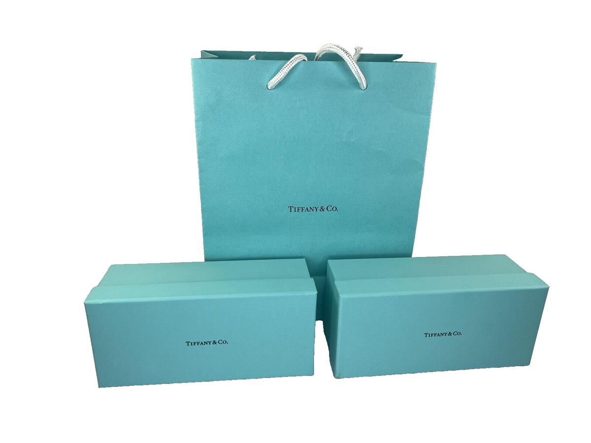 Tiffany & Co. Black Cat-Eye Sunglasses New Boxed Case Bag Cloth Bag One Size Authentic Tiffany & Co. Black/Blue Sunglasses with Swarovski  main image 4