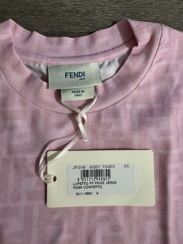 Fendi Girls FF logo Top - Size 5 - NWT - S/S 2024! - Picture 2 of 4