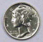 Photo of a 1945-S Mercury Dime from an eBay listing that sold on Jul 14, 2026