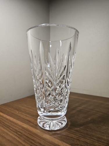 Waterford Crystal Innisfree Footed Vase 8" Old Watermark - Foto 3 di 11