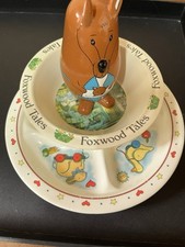 Foxwood Tales Melamine Bowl, Kibooki Child Divider Plate, Kangario Nesting Toy