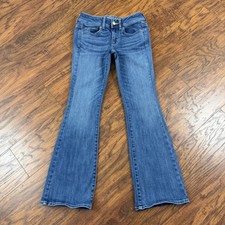 American Eagle Jeans Womens 2 S Boot Cut Low Rise Stretch Medium Wash Kick 25x29