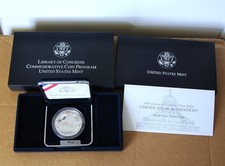 2000-P LIBRARY OF CONGRESS 90% DCAM PROOF SILVER DOLLAR $1 OGP