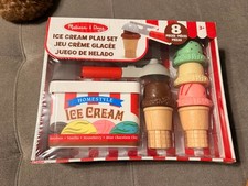 Melissa And Doug Scoop And Stack Ice Cream Cone Magnetic Play Set Multicolor New