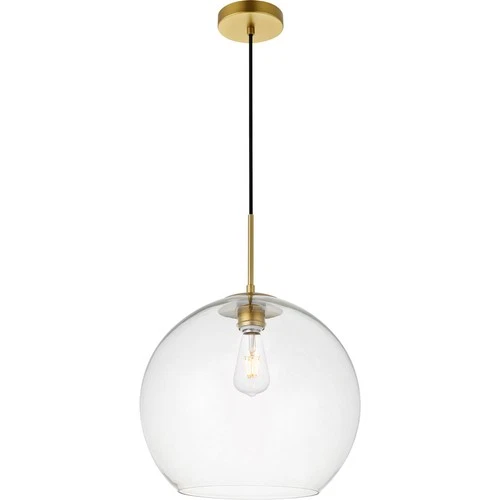 Living District LD2216BR Baxter 1 Light 13.8 inch Brass Pendant Ceiling Light - Picture 2 of 5