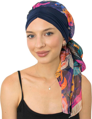 CAPLORD Chemo Headwrap for Women Turban Headwear for Cancer Patients Skull Cap H