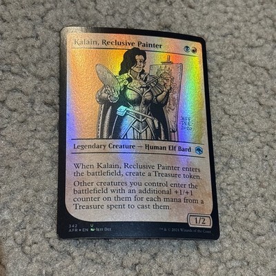 MTG FOIL Kalain, Reclusive Painter Showcase Adventures Forgotten Realms NM x1