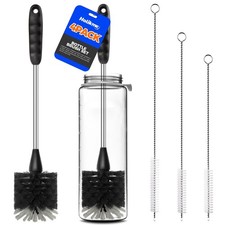 Bottle Brush Cleaner Set, 14" Long Handle Stainless Steel Bottle Cleaner Brus...