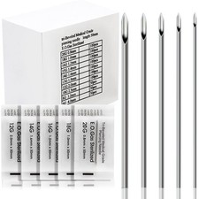 Ear Nose Piercing Needles 50Pcs Mixed Piercing Needles 12G 14G 16G 18G 20G Ho...