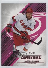 2024-25 Upper Deck Credentials Pink /99 Jaccob Slavin #74 0b3