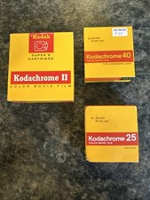 SEALED Lot Three 3 Kodachrome II, 25 And 40 Movie Film 8mm Expired 1972 2-1987