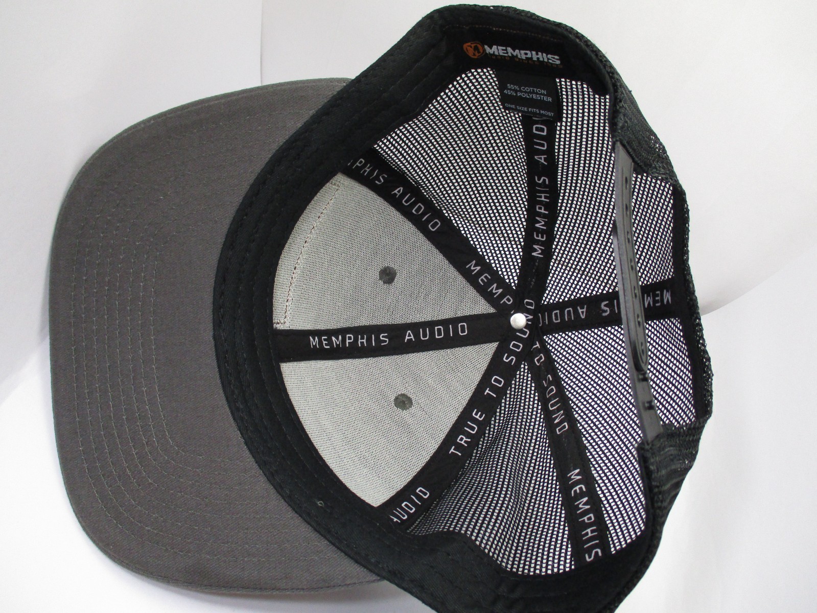 MEMPHIS AUDIO Leather Patch Cap / Hat Mesh Snapba… - image 2