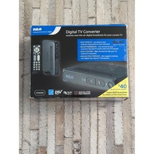 RCA DTA800B1 Digital TV Converter Box Black Analog Pass Through Remote Boxed