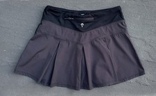 Ivivva by Lululemon Girls Skirt size 12 Tennis Skort Black Fast Drill