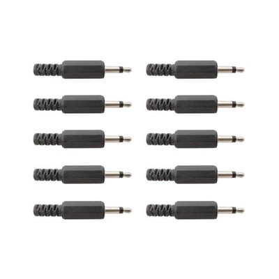 10pcs 3.5mm Male Mono Plug Jack Single Channel DIY Audio 3.5 mm Headphone Cable