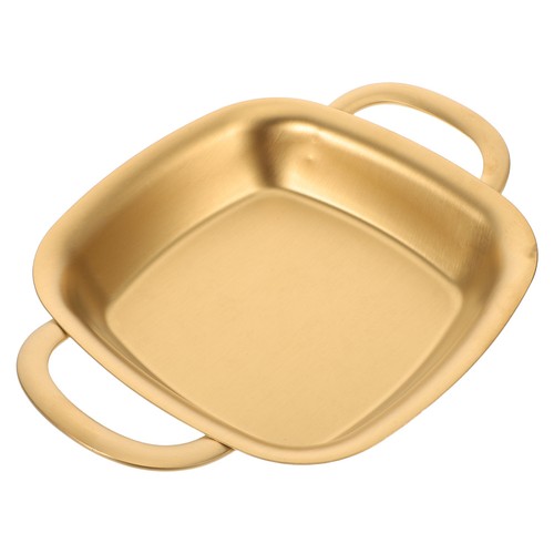 Edelstahl Doppel Ohr Tablett Gastronomie Tabletts Vorspeise Servieren - Bild 2 von 17
