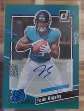 2023 Panini Donruss - Rated Rookie Tank Bigsby #348 Green Autographs (AU, RC)