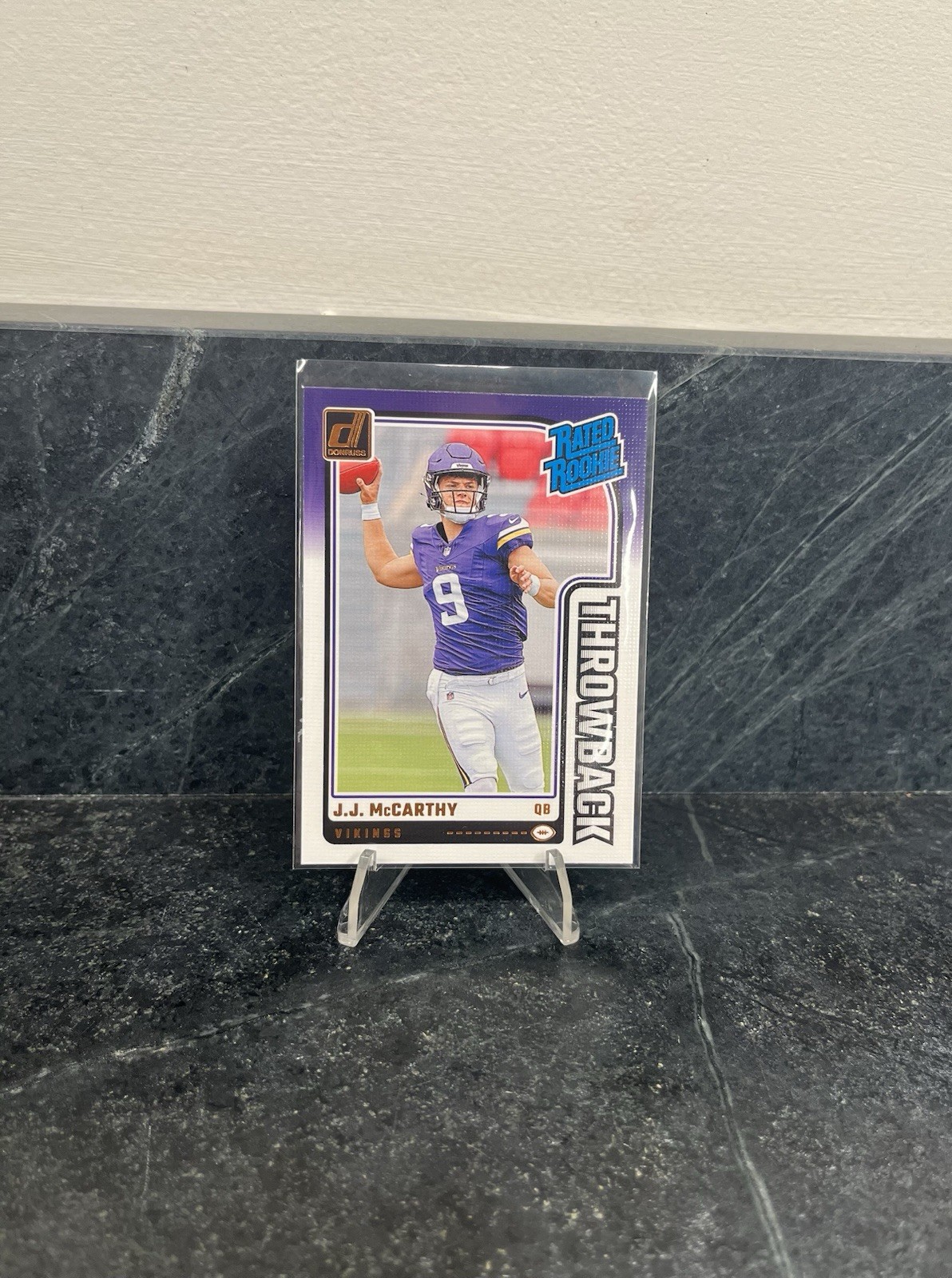 2024 Panini Donruss - J.J. McCarthy Throwback Rated Rookie #2