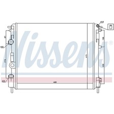 KÜHLER WASSERKÜHLER MOTORKÜHLER FÜR NISSAN RENAULT 2140000QAY NEU