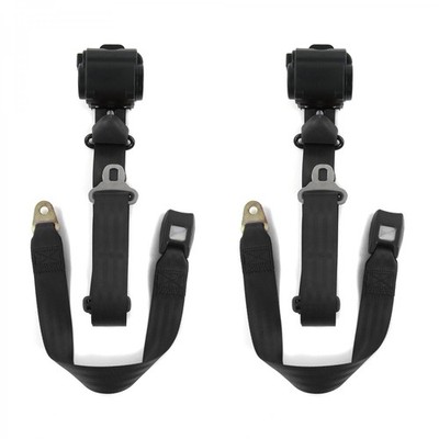 JP Gladiator 1962 - 1988 Standard 3pt BK Retract Bucket Seat Belt Kit-2 Belts