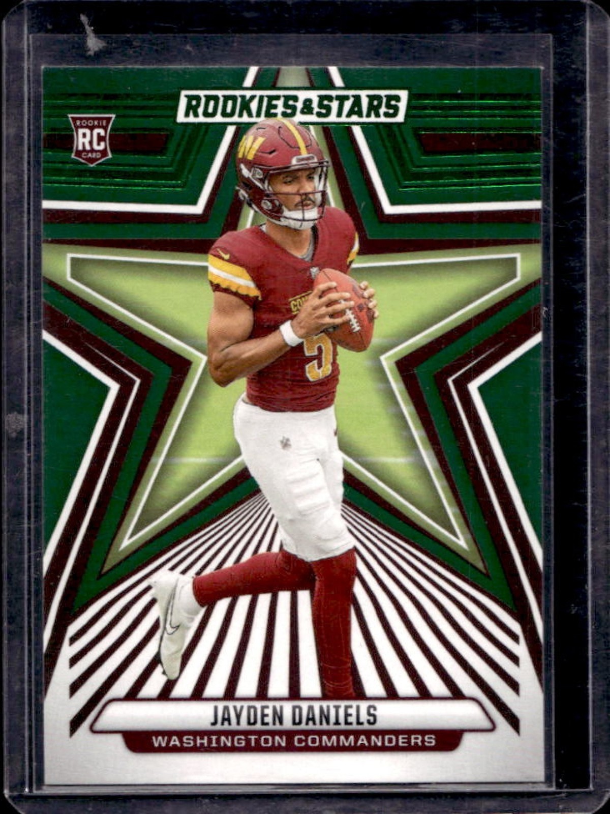 2024 Rookies & Stars Jayden Daniels RC Green #148 Commanders