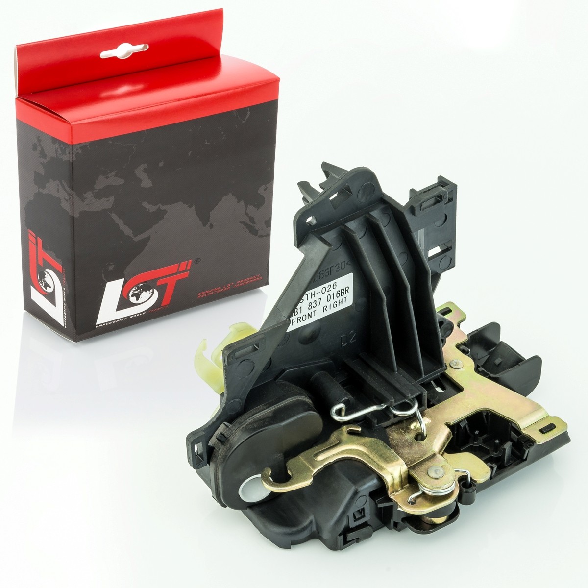 Door lock WITHOUT central locking microswitch front right for SKODA FABIA