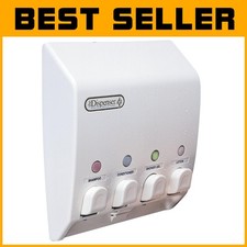 Shower Shampoo Soap Dispenser, 4 x 14.5 oz, White