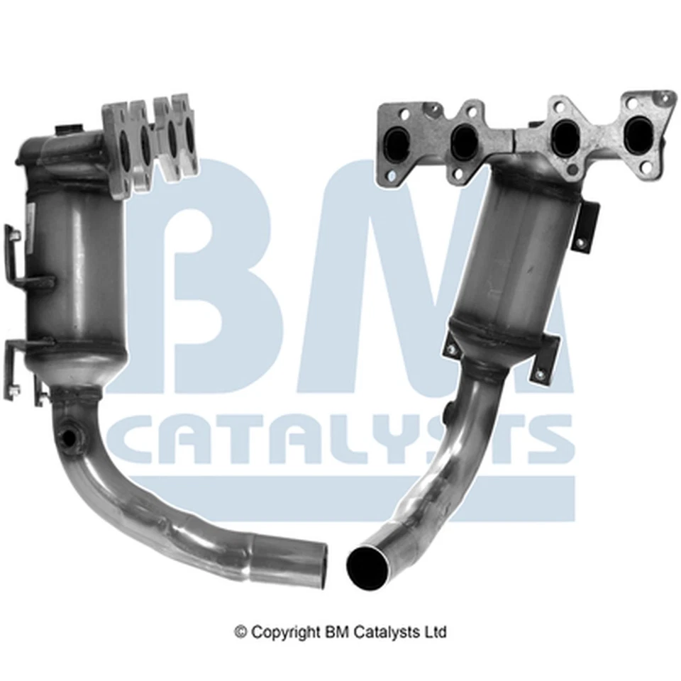 Catalytic Converter Type Approved + Fit Kit BM91758H + FK91758B BM Cats Front