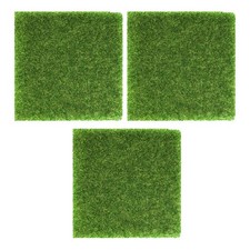3 Pcs Artificial Grass for Model Making Fake Decor Crafts Models