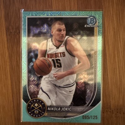 Topps Bowman Chrome Nikola Jokić Aqua Mojo Refractor #BCV-100 Nuggets /125