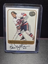 Fleer 2001 Greats of the Game Bob Nystrom Auto Islanders