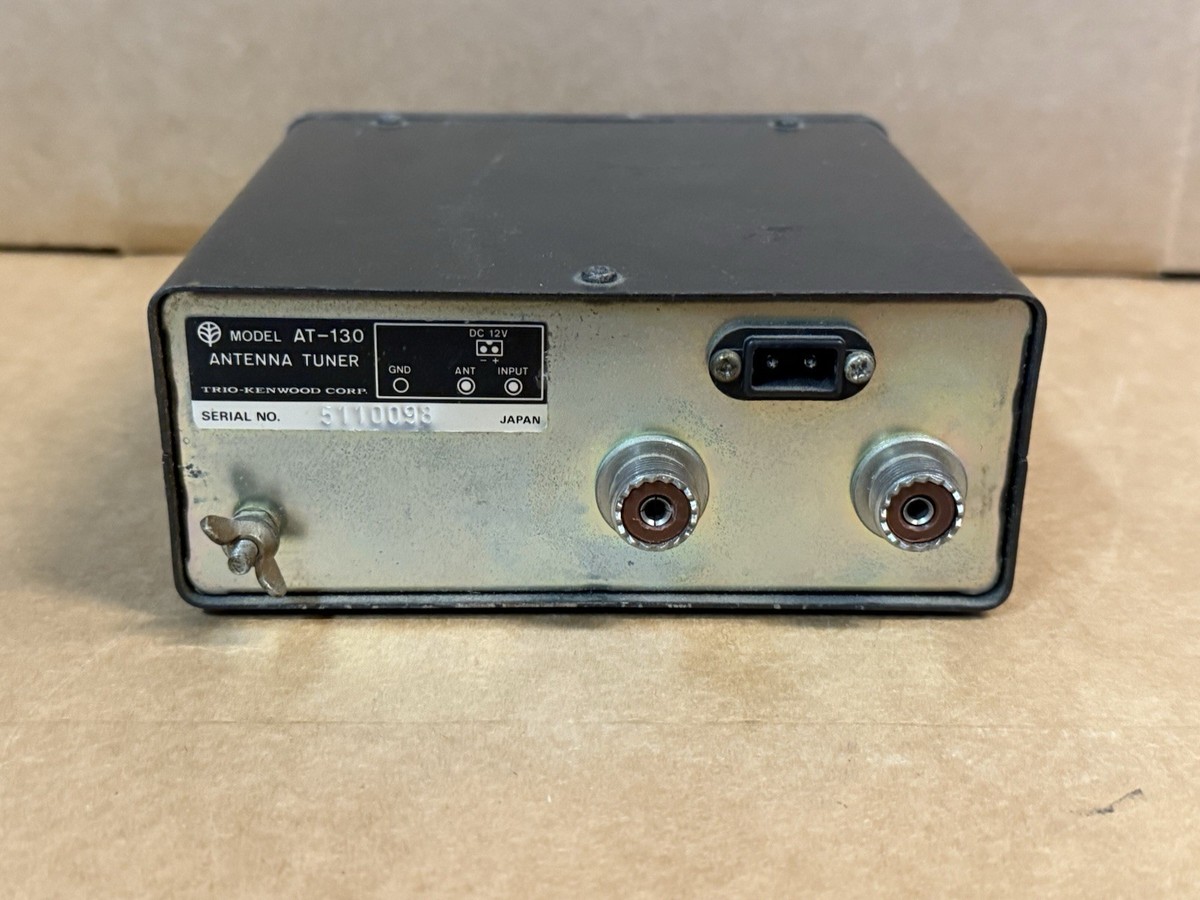 トランシーバー KENWOOD ANTENNA TUNER AT-130 TRIO KENWOOD AT-130 1.8 to 28MHZ ANTENNA TUNER Amateur Ham