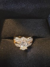 Neil Lane Engagement Ring Set with Enhancer  14K Gold  1.33 carrot