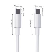 3M Schnellladekabel, 2Er-Pack USB C Auf USB C Kabel PD 60W