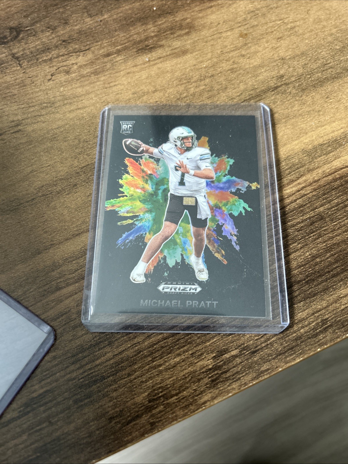 Panini 2024 Prizm Draft Color Blast Rookie Michael Pratt CB-8 Tulane Football
