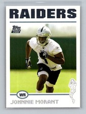 Johnnie Morant 2004 Topps Football Rookie Card #313 Oakland Raiders. rookie card picture