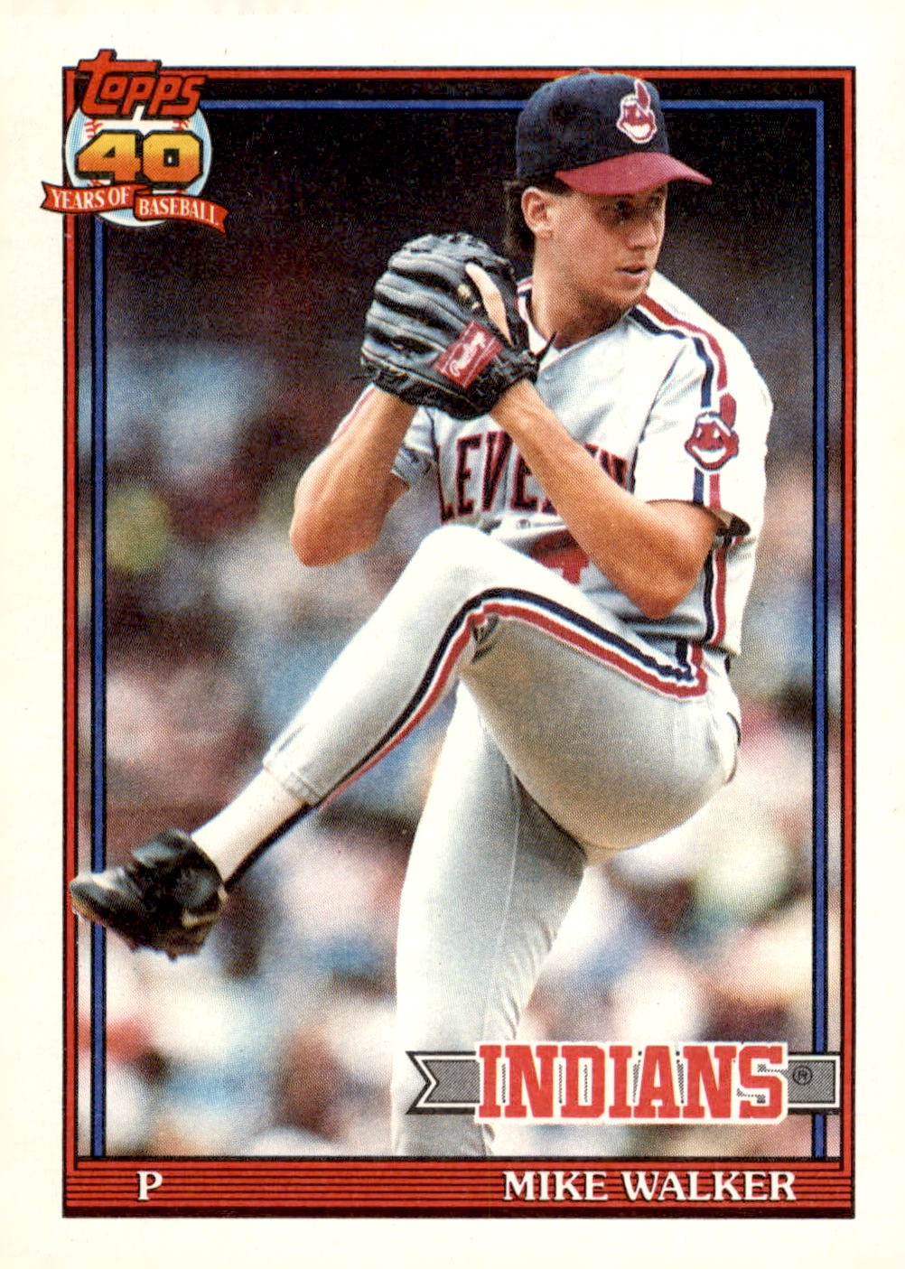 1991 Topps #593a Mike Walker