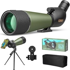 Flagship 25-75x80 Spotting Scope - Spotting Scopes with Tripod, Carrying Bag