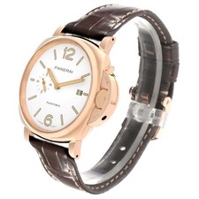 Panerai Luminor Due Rose Gold Ivory Dial Mens Watch PAM01042 Box Card 4