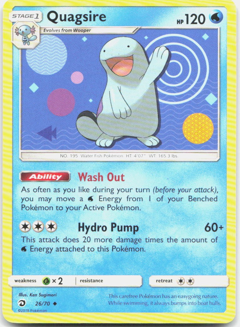 Quagsire 26/70 Uncommon Dragon Majesty Pokemon LP
