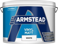 Armstead Trade Vinyl Matt 10L White 5.65 per litre