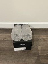 Sandalia Coach Ulyssa Goma Deslizable Transparente Talla US 7B Patrón Monograma