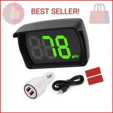 GPS Digital Speedometer for Car MPH, Universal HUD Speed Meter with LED Large Fo