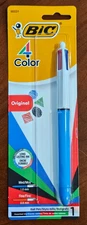 BIC 4 Color Ball Pen Medium Point 1.0mm Assorted Ink Black Blue Green Red Colors