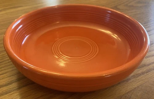 Vintage Fiestaware - 6" dessert bowl in "radioactive" red - excellent (1936-60)
