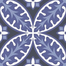 FloorPops FP3309 Capri Peel Stick Floor Tiles, Multicolor