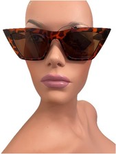 Tortoiseshell CATEYE SUNGLASSES Pinup ROCKABILLY VLV Retro UV 400 NWT
