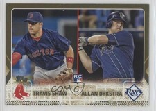2015 Topps Update Rookie Combos Gold /2015 Travis Shaw Allan Dykstra #US41 7rd